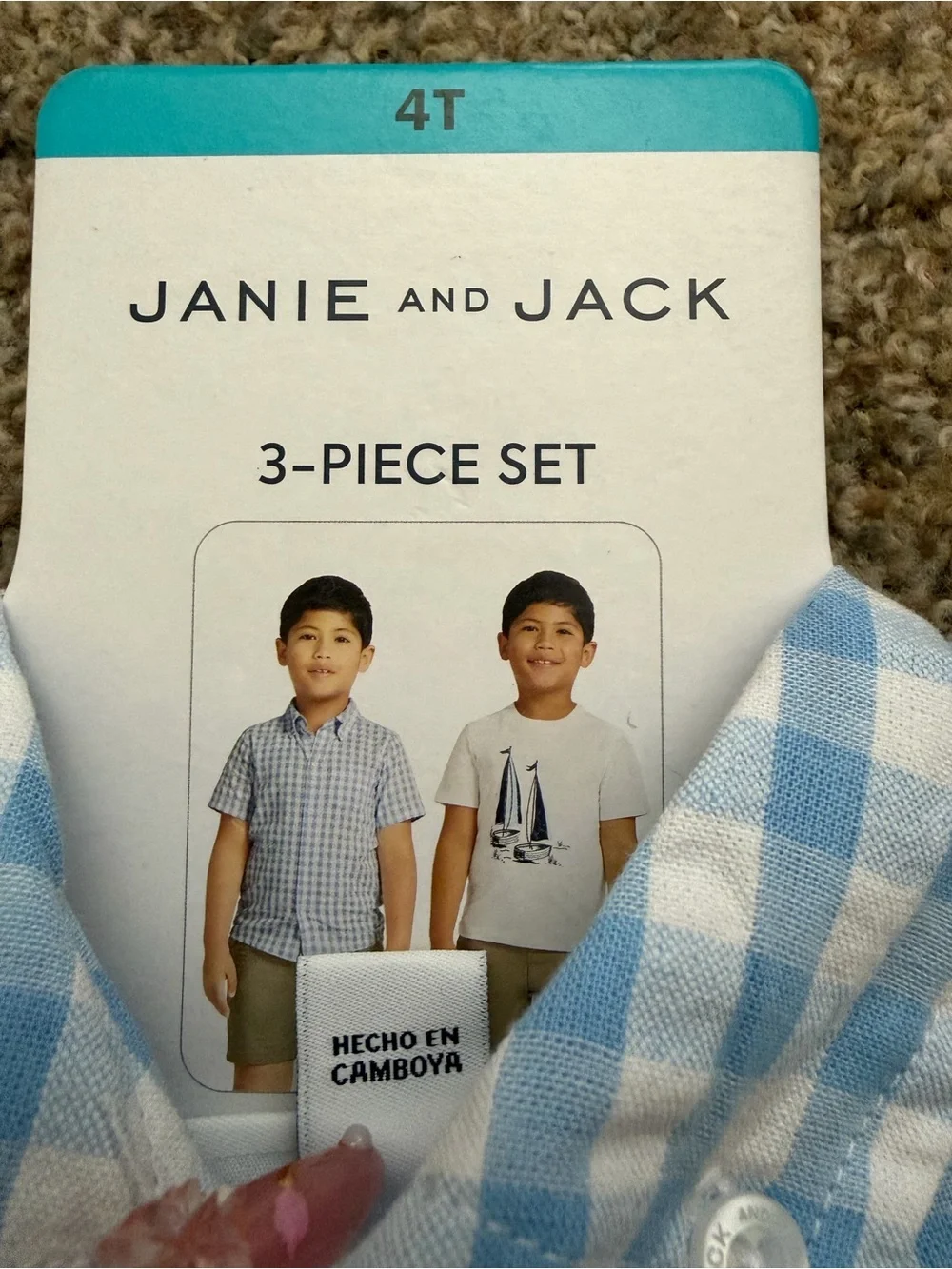 Janie and Jack toddler boy three piece set